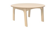 Keukenhof bso tafel rond 120 cm Berken Kinderopvang Kinderdagverblijfinrichtin